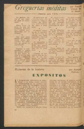 Expositos : Historias de la historia