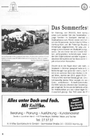 Das Sommerfest des WBV im Stadtpark erfreute Familien