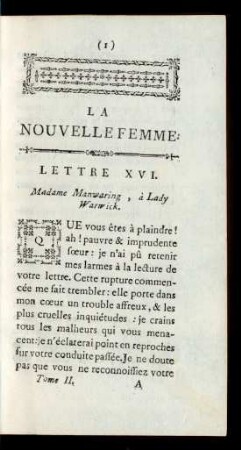 La Nouvelle Femme.