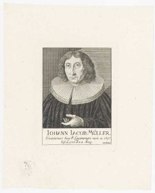 Bildnis des Iohann Iacob Müller