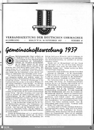 Gemeinschaftswerbung 1937