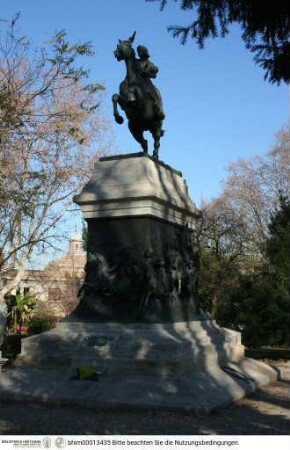Monument mit Reiterstandbild für Anita Garibaldi