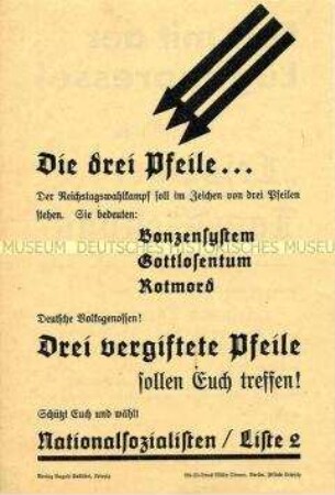 Aufruf zur Wahl der NSDAP in den Reichstag