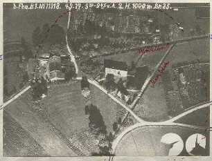 Untermühle bei (nördlich) Feldmoching (mit Einzeichnungen) (1000 m)