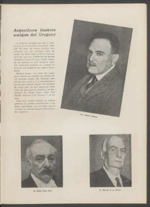 Argentinos ilustres amigos del Uruguay