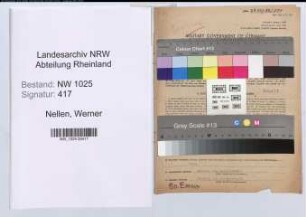 Entnazifizierung Werner Nellen , geb. 15.03.1910 (Stadtinspektor)