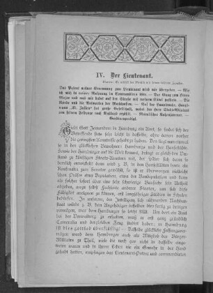 IV. Der Lieutenant.