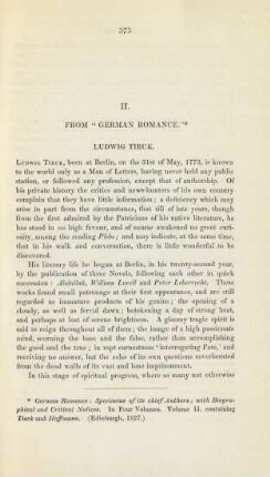 II. From "German Romance."