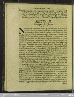Sectio II. Investigans dicti scopum