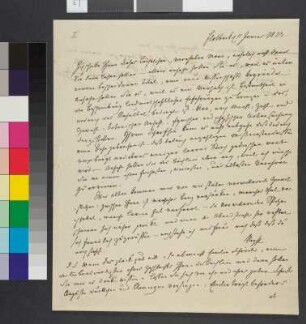 Brief von Voght, Kaspar von an Goethe, Johann Wolfgang von