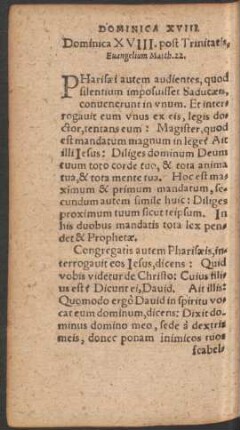 Dominica XVIII. post Trinitatis ...