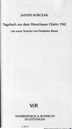 Tagebuch aus dem Warschauer Ghetto 1942