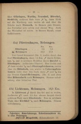 4b) Lichtenau, Melsungen