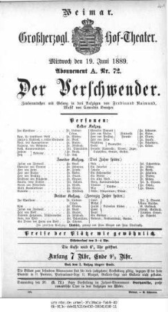 Der Verschwender