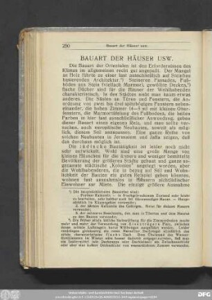 Bauart Der Häuser Usw.