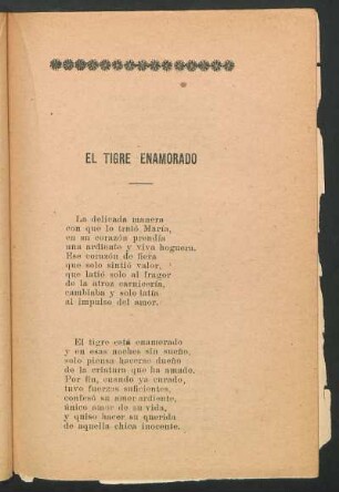 El tigre enamorado