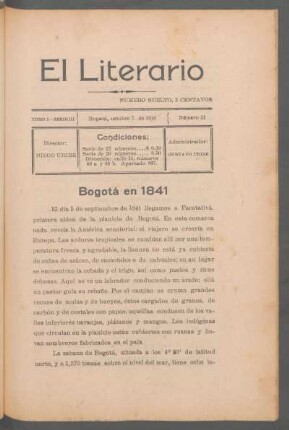 Bogotá en 1841 : [Traducción]