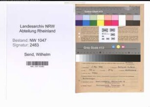 Entnazifizierung Wilhelm Send , geb. 03.05.1902 (Bauingenieur)