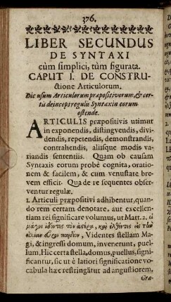Caput I. De Constructione Articulorum