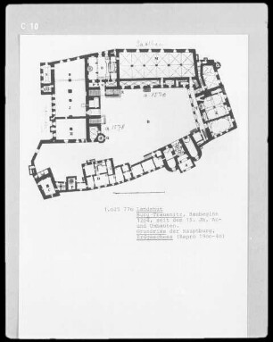Grundriss der Burg Trausnitz