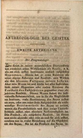 Philosophie des Geistes oder Encyklopädie der gesammten Geisteslehre, 2. Pragmatologie des Geistes, Philosophie der Geschichte und spekulative Theologie