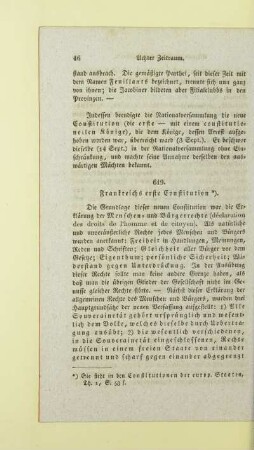 Frankreichs erste Constitution