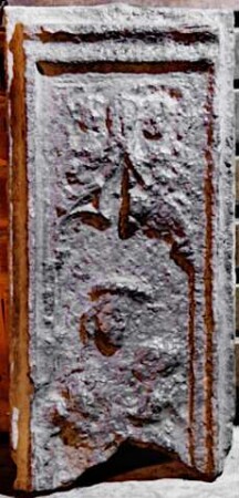 Fragment Ofenplatte Madonna