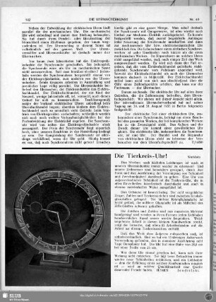 Die Tierkreis-Uhr!
