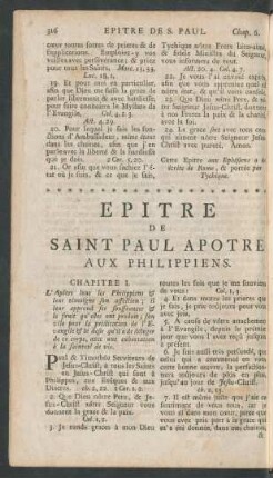 Epitre De Saint Paul Apotre Aux Philippiens