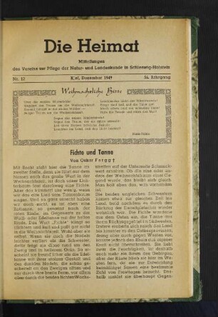 Fichte und Tanne
