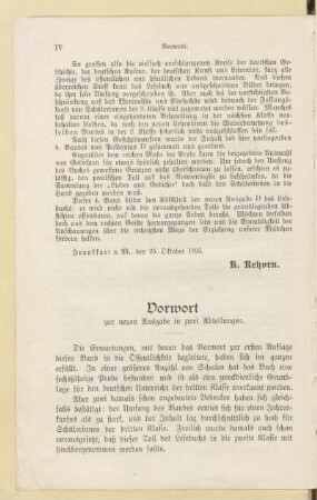 Vorwort zur neuen Ausgabe in zwei Abteilungen