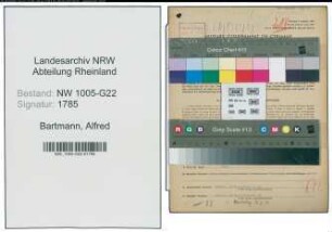 Entnazifizierung Alfred Bartmann , geb. 14.11.1898 (Buchhalter)