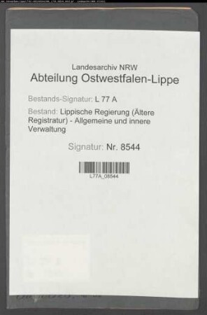 Wege-(Chaussee-)gelderhebung bei den Externsteinen