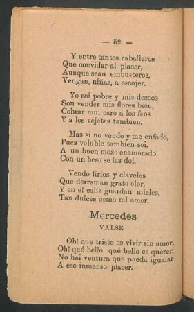 Mercedes : Valse