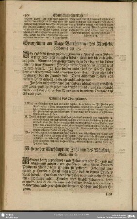 [Am Tage Bartholomaei des Apostels]