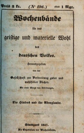 Die Hindus und ihr Aberglaube