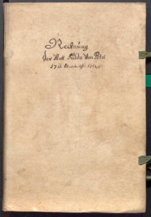 IX A 1 - Alte Stadtrechnungen (1711 - 1712)
