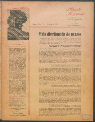 Mala distribución de brazos