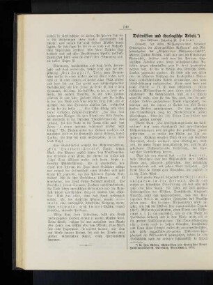 Weltmission und theologische Arbeit. Von Missions-Inspektor M. Schlunk.