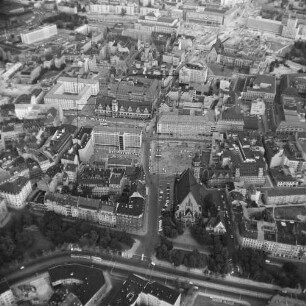 Innenstadt von Leipzig : Blick vom Dittrichring Richtung Osten
