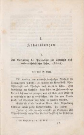 3-83 Das Verhältniß der Philosophie zur Theologie nach modern-scholastischer Lehre : Schluß
