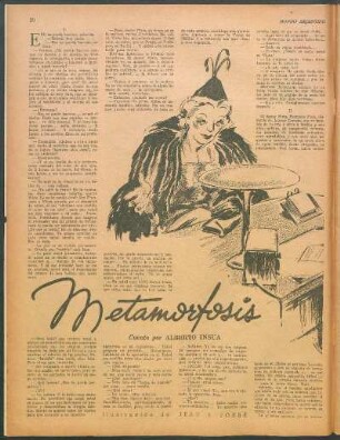 Metamorfosis : Cuento por Alberto Insua