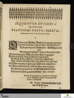 Sequuntur Epicedia