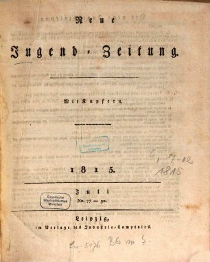 Neue Jugendzeitung. 6,Juli/Dez. 1815