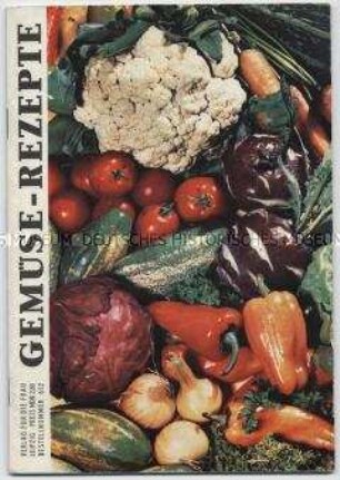 Heft mit Rezepten für vegetarische Gerichte