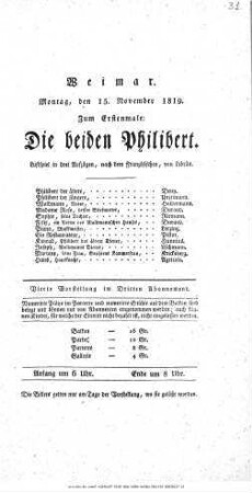 Die beiden Philibert