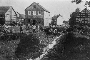 Backhaus (Backhaus, Bruchsteinmauerwerk und Fachwerk); Allendorf, Bachstraße 8