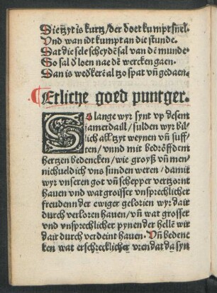 Etliche goed puntger.