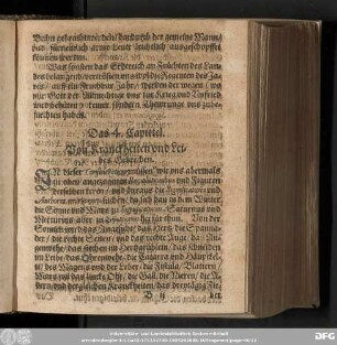 Das 4. Capittel. Von Kranckheiten und Leibes Gebrechen.