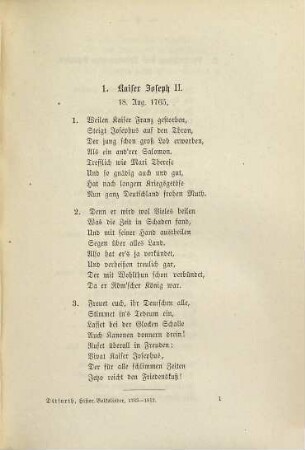 Historische Volkslieder der Zeit von 1756 bis 1871 : 2 Bände in 6 Heften, Bd. 1 = Heft 2. Die historischen Volkslieder vom Ende des siebenjährigen Kriegs, 1763 bis zum Brande von Moskau, 1812